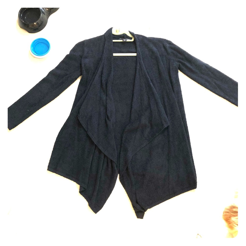 Navy blue hanging sweater